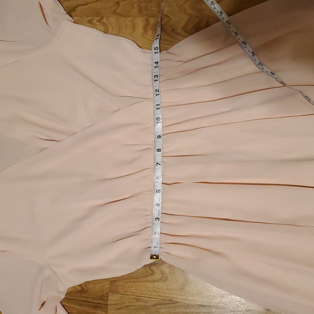 Lulu's Wondrous Water Lilies Blush Pink Maxi Dress Womens Size XL - Picture 14 of 16